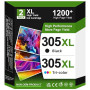 305XL Cartouches Remplacement pour Cartouche HP 305 XL Noir et Couleur pour HP 305XL, 305 XL pour Deskjet 2820e 2700 2810e 2720e