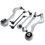 Frankberg 4 bras de suspension avant + biellette de barre stabilisatrice | Compatible avec: Série 1 Cabriolet E88, Série 1 E81,