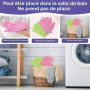 WLLHYF 4PCS Gants Exfoliants Gommage Corps Gant De Douche Exfoliant Double Texture Gants De Bain pour Douche, Spa, Massage Décap