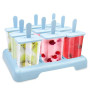 Traxenta 9 Pièces moule glace, popsicle moules réutilisable, ice pop mold | Avec Brosses, Batonnet Glace Et Entonnoirs Pliants e
