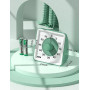 LIORQUE Minuteur Visuel 60 Minutes, Compte a Rebours Silencieux sans Tictac | Pause 3s, Sans Tictac, Alarme 3 Niveaux, Aimante,