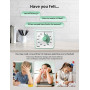 LIORQUE Minuteur Visuel 60 Minutes, Compte a Rebours Silencieux sans Tictac | Pause 3s, Sans Tictac, Alarme 3 Niveaux, Aimante,
