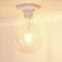 ledscom.de 2 plafonniers/douilles ELEKTRA, blancs, 1x E27 max. 60 W