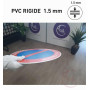AUA SIGNALETIQUE - Panneau De Signalisation Circulaire en PVC 1.5 mm (Ø 170 mm, Défense De Déposer Des Ordures)