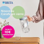 BRITA carafe filtrante en verre bleu clair (2,5 L) incl. 3 filtre MAXTRA PRO ALL-IN-1 – réduit les PFAS et le calcaire