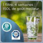 BRITA carafe filtrante en verre bleu clair (2,5 L) incl. 3 filtre MAXTRA PRO ALL-IN-1 – réduit les PFAS et le calcaire