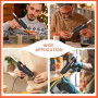 Pistolet à Colle LeaderPro avec une Trousse à Outil, 60W (Plus Efficace que 20W), 20pcs Bâtons de Colle 19cm*11mm, pour Bricolag
