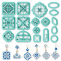 ORIGACH Lot de 17 Carrelage d'inspiration exotique emporte-pièces en argile | emporte pièces en argile polymère plastique pour b