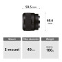 Sony SEL-50F18F – Objectif à focale fixe 50 mm F1,8 pour E-Mount (APS-C & plein format), lumineux, autofocus silencieux, idéal p