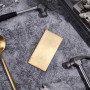SOFPLATE 1 pièce de Tôle de Laiton de 3mm D'Épaisseur Plaque de Laiton de 4 x 2 Pouces / 5 x 10cm Matériau de Base en Cuivre Mas