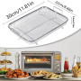 Seutmrou Panier Grill Acier Inoxydable, Panier de Cuisson multifonction, Panier Légumes Acier Inoxydable, Panier à barbecue en f