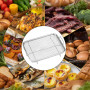 Seutmrou Panier Grill Acier Inoxydable, Panier de Cuisson multifonction, Panier Légumes Acier Inoxydable, Panier à barbecue en f