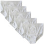 HERMKO 3240 Lot de 5 Slip Homme avec Ouverture Fine côte en 100% Coton Biologique Lavable à 95°C