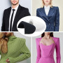 4 Paires Epaulette Vêtement Coussinets D'épaule en Mousse D'épaulettes en Éponge Épaulettes pour Veste Blazer T-Shirt Robe Vêtem