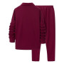 aromm HommeSurvêtements Waffle Manches Longues Zipper Veste & Pantalon Ensemble de 2 Pièces pour Decontracté Sport Travail