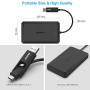 BENFEI Boîtier Externe pour Disque Dur 2,5", boîtier USB 3.2 Gen 1 5Gbps pour SATA HDD et SSD de 2,5'' et 7/9,5 mm, USB C/A 2 en