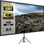 VEVOR Écran de projection sur trépied avec support 177,8 cm 16:9 4K HD - Sans plis - Réglable en hauteur - Écran portable pour p