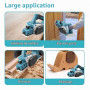 Raboteuse sans fil compatible avec batterie Makita 18 V, 15 000 tr/min, rabot électrique sans balais avec 82 mm de largeur, prof