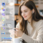 AI Écouteur Traducteur Instantané 164 Langues, ANC/ENC Réduction du Bruit | 7 Modes de Traduction, Écran Tactile LED, IPX7 Étanc