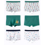 LeQeZe Boxer Garçon Lot de 6 Enfant Slip Garcon Coton Culotte sous-Vêtement 2-11 Ans