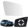 Mingke Verre de Rétroviseur Droite Compatible avec Mercedes-Benz A B C E S-Classe W176 W246 W204 W212 W221 GLA CLS CLA GLK,Glace