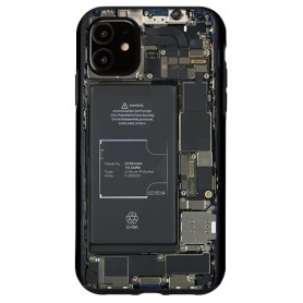 Carte mère exposée à Puce Graphique Informatique Informatique Coque pour iPhone 11