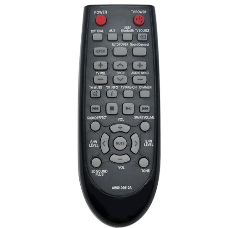 VINABTY AH59-02612A Télécommande remplacée Convient pour Samsung Audio Sound Bar System HW-H550/ZA HW-H551/ZA HW-H551 HW-H355 HW