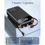 Power Bank 25.800mAh 22,5W PD3.0 QC4.0 Ricarica Rapida USB C Input & Output Caricatore Portatile Powerbank Con LCD Display Digit
