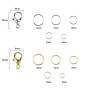 Lot de 600 anneaux ouverts en acier inoxydable - Accessoires de fabrication de bijoux - 4 à 8 mm - Doré et argenté - Kit de répa