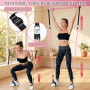 Ensemble de Barres de Pilates et de Bandes de résistance avec poignées, Salle de Sport Portable à Domicile – Livré avec des Affi