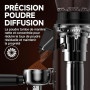 AMZCHEF Moulin à Café Électrique avec 48 Réglages de Mouture, Système Antistatique, Écran Tactile LCD, Réservoir à Grains 300 g,