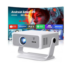 [2026 Version Améliorée] Videoprojecteur 4K &1080P WiFi et Bluetooth Focus électronique Correction à 270 Degrés Projecteur Video