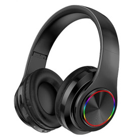 Casque Bluetooth sans Fil,Casque Bluetooth Over-Ear, stéréo Pliables sans Fil et Filaire Écouteurs avec Microphone intégré, Micr