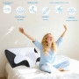 Tbintul Oreiller Cervical pour Dormir, 2 en 1 Oreiller Orthopédique à Mémoire de Forme pour la Nuque, Coussin pour Dormir sur Le