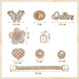 A.S.Marelis Lot de Breloques Strass pour Sabots, Décorations Clipsables en Cristal, Décorations de Chaussures pour Femme de Bric