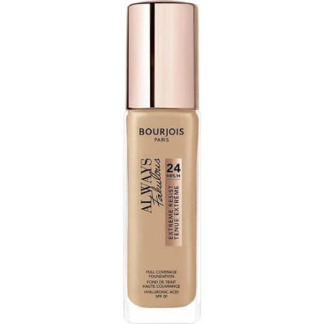 BOURJOIS - Fond De Teint Always Fabulous 24h 400 Rose Beige - Fini Semi-Mat - À L'Acide Hyaluronique & Vitamine E - Haute Couvra