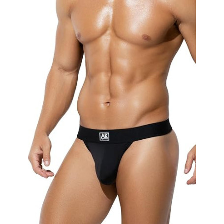 Mauro Kane String Homme Tanga Sexy sous-vêtements Taille Basse Thong | Respirant G-String, Poche 3D, Ceinture Élastique, Ajustés
