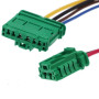 Avutrel Résistance de Ventilateur de Chauffage + Connecteur | Résistances de Moteur Pour Peugeot 207 406 607 Renault Scenic I/II