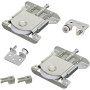 2 Pièces Roulette Porte Coulissante Placard,Roulette Coulissant Armoire,Kit Coulissante pour Porte de Garde-robe Roues Vitrines,