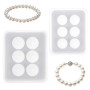 2pcs Moules en Silicone perles pour Fabrication Bijoux Résine Époxy, Sphère 2 cm & 1,5 cm Moules Coulée Résine avec Trou Ensembl