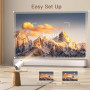 Vidéoprojecteur Compatible 4K Android 14 Mini Video Projecteur Contrôle App | Smart Rétroprojecteur avec Wi-FI 6 & Bluetooth 5.4