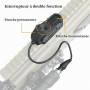 QIRUIMY M600C Lampe de poche LED Torche tactique 600 Lumens,Lumière Scout légère pour mlok Keymod 20mm Picatinny Rail System (No