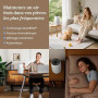 Levoit Purificateur d'Air Filtre HEPA 99,97% 7W Chambre Silencieux Blanc | contre Allergies et Odeurs, avec Éponge d'Aromathérap