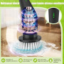 YKYI Brosse Électrique Nettoyage Rotative, 8 Têtes, IPX7, sans Fil | Manche extensible, 2 vitesses, batterie 2600mAh pour salle