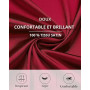 Sopesil Peignoir Satin Femme Robes Longues pour Femmes Robes de Mariée Vêtements de Nuit Doux pour le Mariage,Col en V,S-XXL