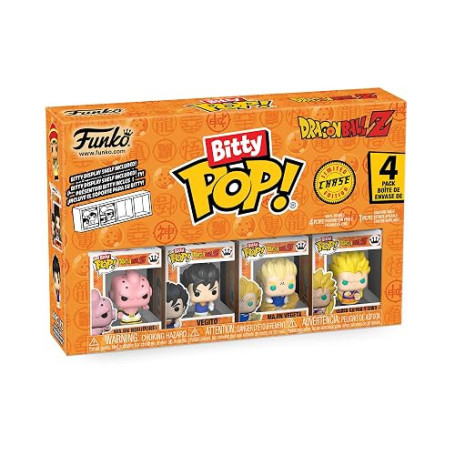 Funko Bitty Pop! DBZ - Goku & Nimbus 4PK - Gohan, Raditz, Piccolo et Une Mini-Figurine Mystère en Surprise - 2.2 Cm - Dragon Bal