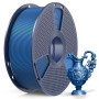SUNLU Filament PLA Métallique 1.75mm Bleu Azurite 1KG, Effet Métal Brillant | Texture Métallique Filament Imprimante 3D, Bobine