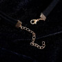 JJDreams Collier ras du cou noir pour femme, collier ras du cou en velours gothique, collier ras du cou rétro gothique noir ajus