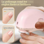 Coupe Ongle Electrique avec Lumière LED, 2 En 1 Coupe Ongle Lime Électrique, Coupe-Ongles Automatique Professionnel,2 Vitesses,R