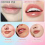 Lot de 4 pinceaux exfoliants pour les lèvres à double extrémité, 2 en 1, en silicone, applicateur doux, pour une application uni